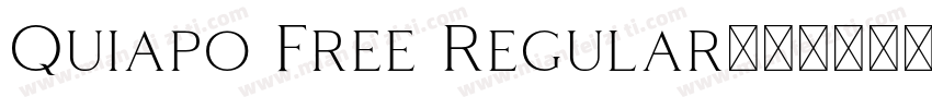 Quiapo Free Regular字体转换